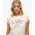T-shirt Superdry T-shirt essentiel athl&eacute;tique en slub
