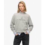 Pull Superdry Sweat &agrave; col rond d&eacute;contract&eacute; British Design