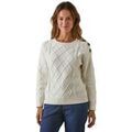 Pull Daxon by - Pull col rond torsad&eacute; Beige