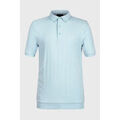 Polo Enorsia Chemise polo &agrave; texture c&ocirc;tel&eacute;e et finition douce Bleu