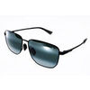 Lunettes de soleil Maui Jim mixtes polaris&eacute;es 652 02, Lamalama, m&eacute;tal, verre Gris Multicolore