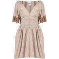 Robe courte Le Voli&Egrave;re - Beige