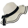 Chapeaux sur Grenoble : Chapeau Chapeau-Tendance Capeline volant&eacute;e THELMA Blanc