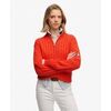 Pull Superdry Pull &agrave; demi-zip en tricot c&acirc;bl&eacute; d&eacute;contract&eacute;