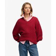 Pull Superdry Pull oversize &agrave; col en V en c&acirc;ble
