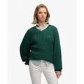 Pull Superdry Pull &agrave; col en V oversize en c&acirc;ble