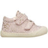 Baskets basses enfant Naturino Chaussures premiers pas en su&egrave;de COCOON VL Rose