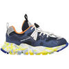 Baskets basses enfant Naturino Sneakers en synth&eacute;tique et tissu technique YAMANO 3 JUNIOR. Bleu