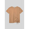 Tee-shirts sur Grenoble : T-shirt Enorsia T-shirt &agrave; fronces devant Marron