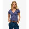 T-shirt Superdry Haut corset &agrave; manches courtes