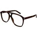 Lunettes sur Grenoble : Lunettes de soleil Saint Laurent SL 596 DUNE OPT Cadres Optiques, Havana/Transparent, 58 mm