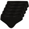 Culottes & slips Athena Culottes menstruelles, lot de 5, taille haute Noir