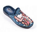 Chaussons / Pantoufles sur Grenoble : Chaussons Ozabi Pantoufles Mules femme PHOTOPRINT LOVE MARINE