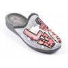 Chaussons Ozabi Pantoufles Mules femme PHOTOPRINT LOVE GRIS