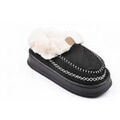 Chaussons / Pantoufles sur Grenoble : Chaussons Ozabi Pantoufles Charentaises Ultra L&eacute;g&egrave;res Sherpa MD10158 NOIR Noir