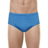 Slips Eminence Slip taille haute ferm&eacute; COTON MERCERIS&Eacute; Bleu