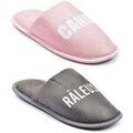 Chaussons / Pantoufles sur Grenoble : Chaussons Ozabi Pantoufles Femme Lurex Glitter Pack de 2 Paires GRIS