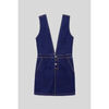 Robe courte Enorsia Robe denim en V profond et mini