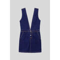 Robe courte Enorsia Robe denim en V profond et mini