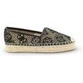 Chaussures d&eacute;contract&eacute;es femme sur Grenoble : Espadrilles Guess FLJOENFAL14-PE26-BLKNA