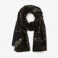 Echarpe Lollipops Foulard rectangulaire noir Stefana