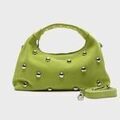 Sacs &agrave; mains sur Grenoble : Sac &agrave; main Nunoo Dandy Rivet Suede Vert
