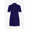Robe courte Enorsia Polos &agrave; c&ocirc;tes textur&eacute;s coupe slim Bleu