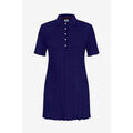 Robe courte Enorsia Polos &agrave; c&ocirc;tes textur&eacute;s coupe slim Bleu Grenoble