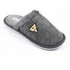 Chaussons Ozabi Mules homme velours ondul&eacute; MU9714 GRIS Multicolore