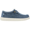 Chaussures d&eacute;contract&eacute;es femme sur Grenoble : Slip ons Pitas - Wallabi washed - bleue