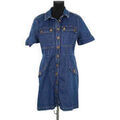 Robes sur Grenoble : Robe courte S&eacute;zane Robe bleue Bleu