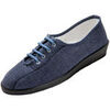 Chaussons Pediconfort Derbies en toile int&eacute;rieur souples Bleu