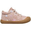 Baskets montantes enfant Naturino Chaussures premiers pas en su&egrave;de COCOON Rose