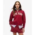 Pull Superdry Sweat &agrave; demi-zip appliqu&eacute; Essentials Athl&eacute;tiques