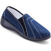 Chaussons Pediconfort Pantoufles toile int&eacute;rieur &eacute;ponge femme Bleu