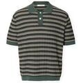 Polo Selected Dane Knit - Balsam Green/Stripes
