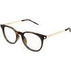 Lunettes de soleil Saint Laurent SL 683/F Cadres Optiques, Havana/Transparent, 52 mm