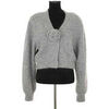Gilet Rotate Cardigan en laine gris