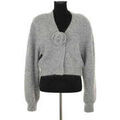 Gilets sur Grenoble : Gilet Rotate Cardigan en laine gris