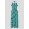 Robe Enorsia Robe &agrave; fleurs et feuillages &agrave; fines bretelles, style d&eacute;bardeur Vert