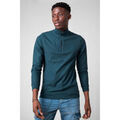 Tee-shirts sur Grenoble : T-shirt Enorsia Motif textur&eacute; Col haut Sweat-shirt Bleu