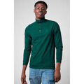 Polo Enorsia Motif textur&eacute; Col haut Sweat-shirt Vert