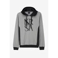 Pulls/Sweat sur Grenoble : Pull Enorsia Sweat &agrave; capuche imprim&eacute; flock&eacute; Gris