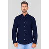 Chemise Enorsia Chemise uni &agrave; manches longues, coupe standard Marine