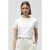 T-shirt Enorsia T-shirts &agrave; manches raglan courtes avec impression patch Blanc