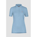 Polo Enorsia Chemise polochon en coton piqu&eacute; &agrave; manches courtes Bleu