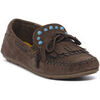 Chaussures bateau Caf&eacute; Noir CAFE ' NOIR M005 MOCASSINO TAUPE Marron