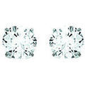 Boucles d'oreille sur Grenoble : Boucles oreilles Brillaxis Boucles d'oreilles or blanc 9 carats oxydes 5 mm