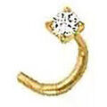 Boucles d'oreille sur Grenoble : Boucles oreilles Brillaxis Bijou de nez or jaune 18 carats