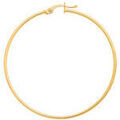 Boucles d'oreille sur Grenoble : Boucles oreilles Brillaxis Cr&eacute;oles or jaune 9 carats 40mm Jaune